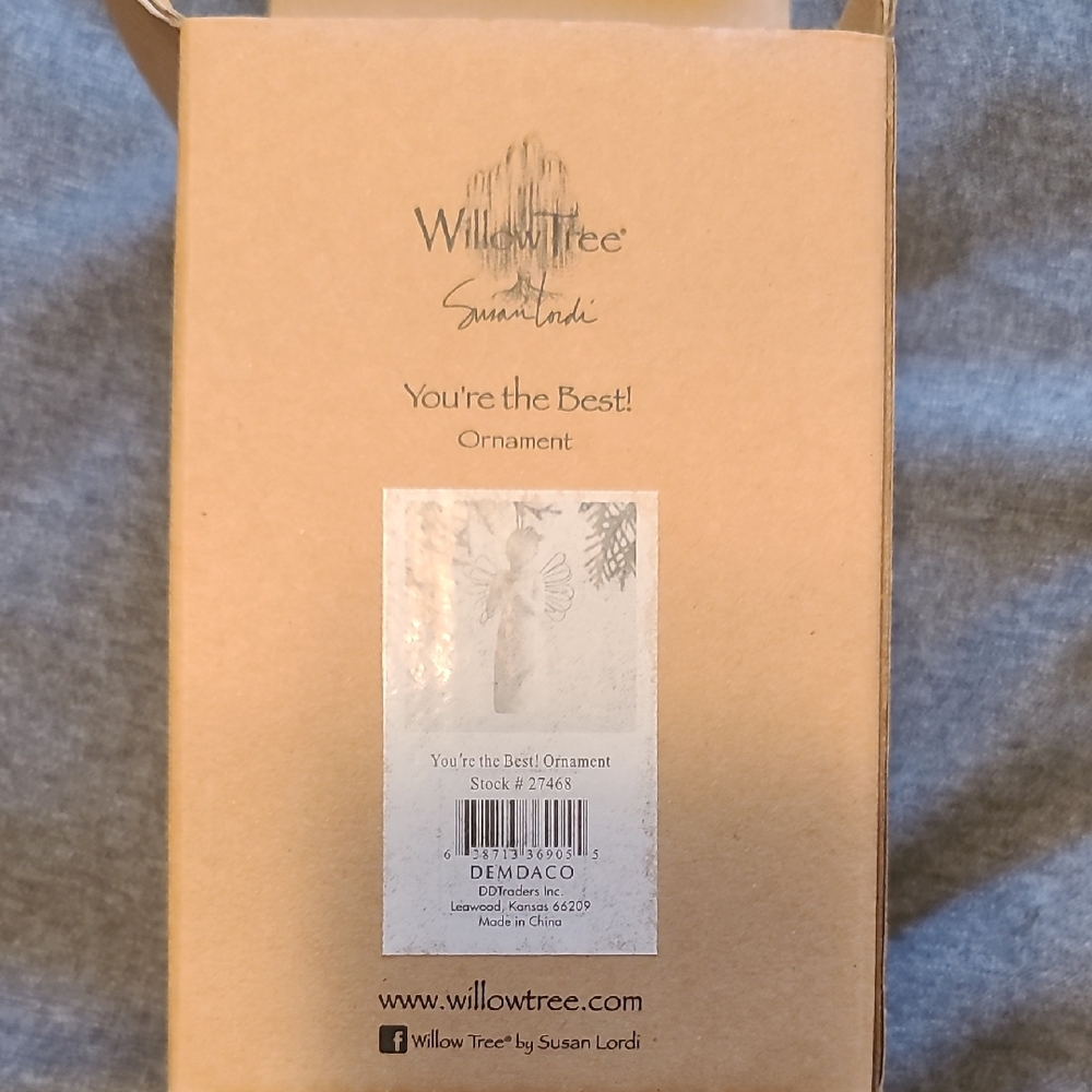 Willow Tree 'You're the Best!' Tan Ornament